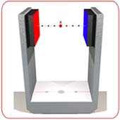 2 Rectangular Magnets Yoked