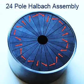 Halbach Array with heksapolimagneets