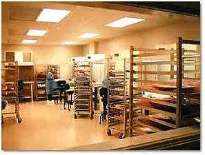 Class 1000 Clean-room with class 100 flow benches 